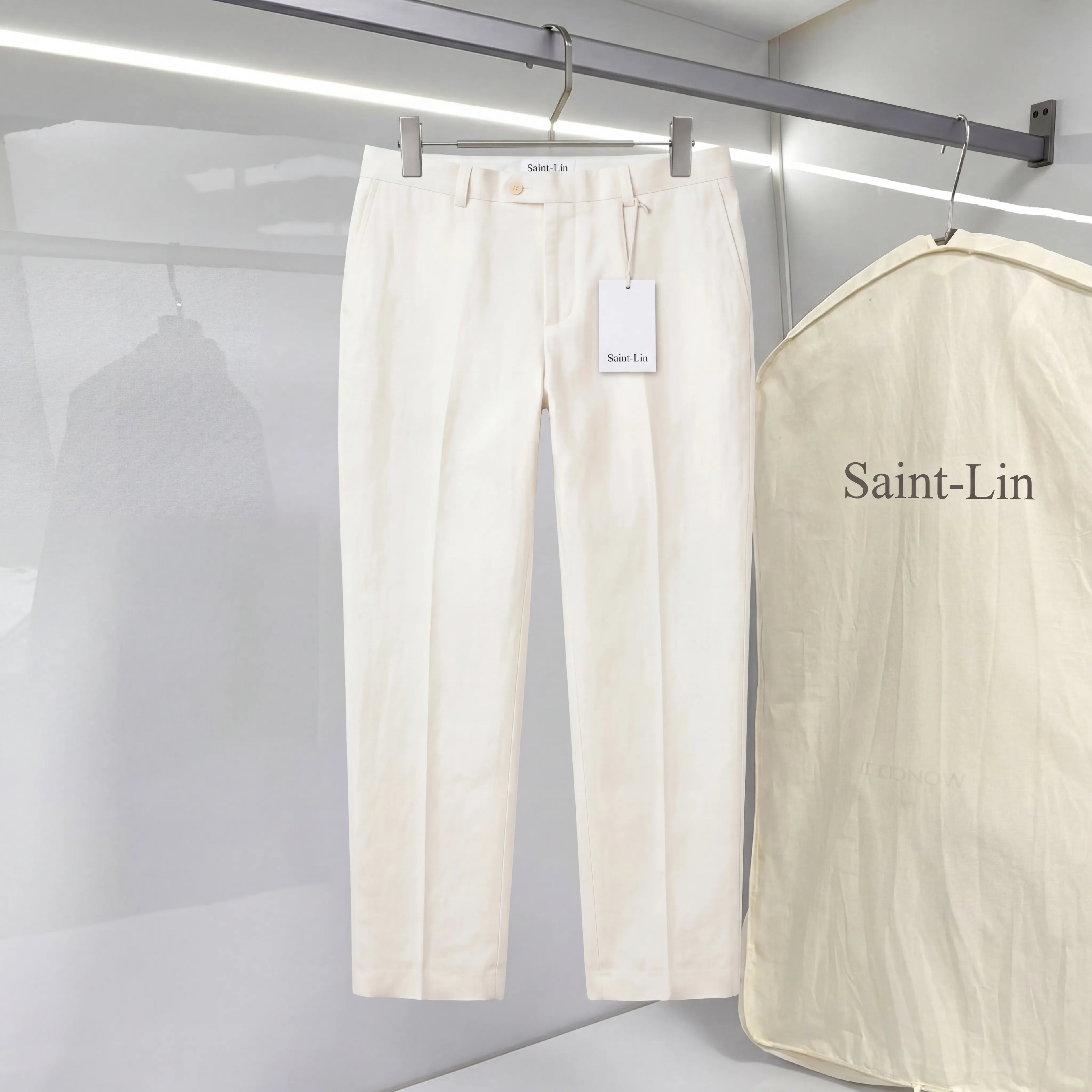 PORTOFINO LINEN TROUSERS CREAM
