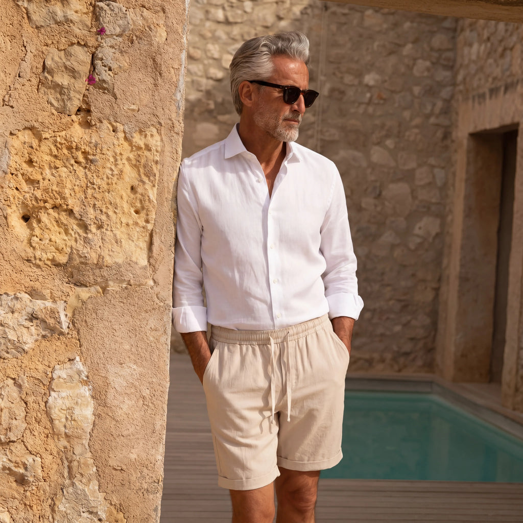 SHORT LIN BEIGE