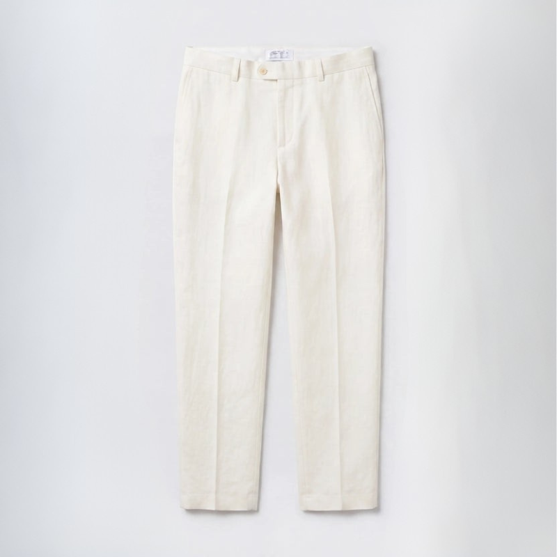 PORTOFINO LINEN TROUSERS CREAM