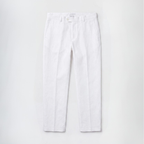 PORTOFINO LINEN TROUSERS WHITE