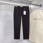 PORTOFINO LINEN TROUSERS BLACK