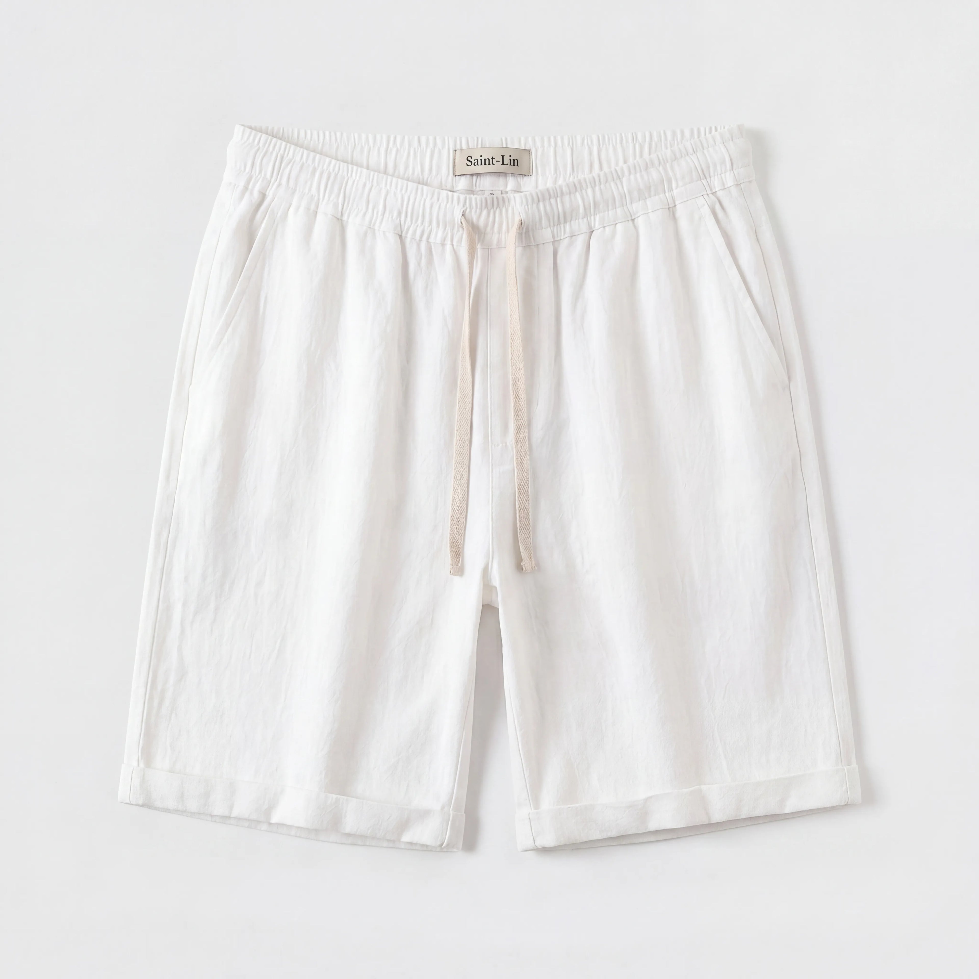 SHORT LIN BLANC
