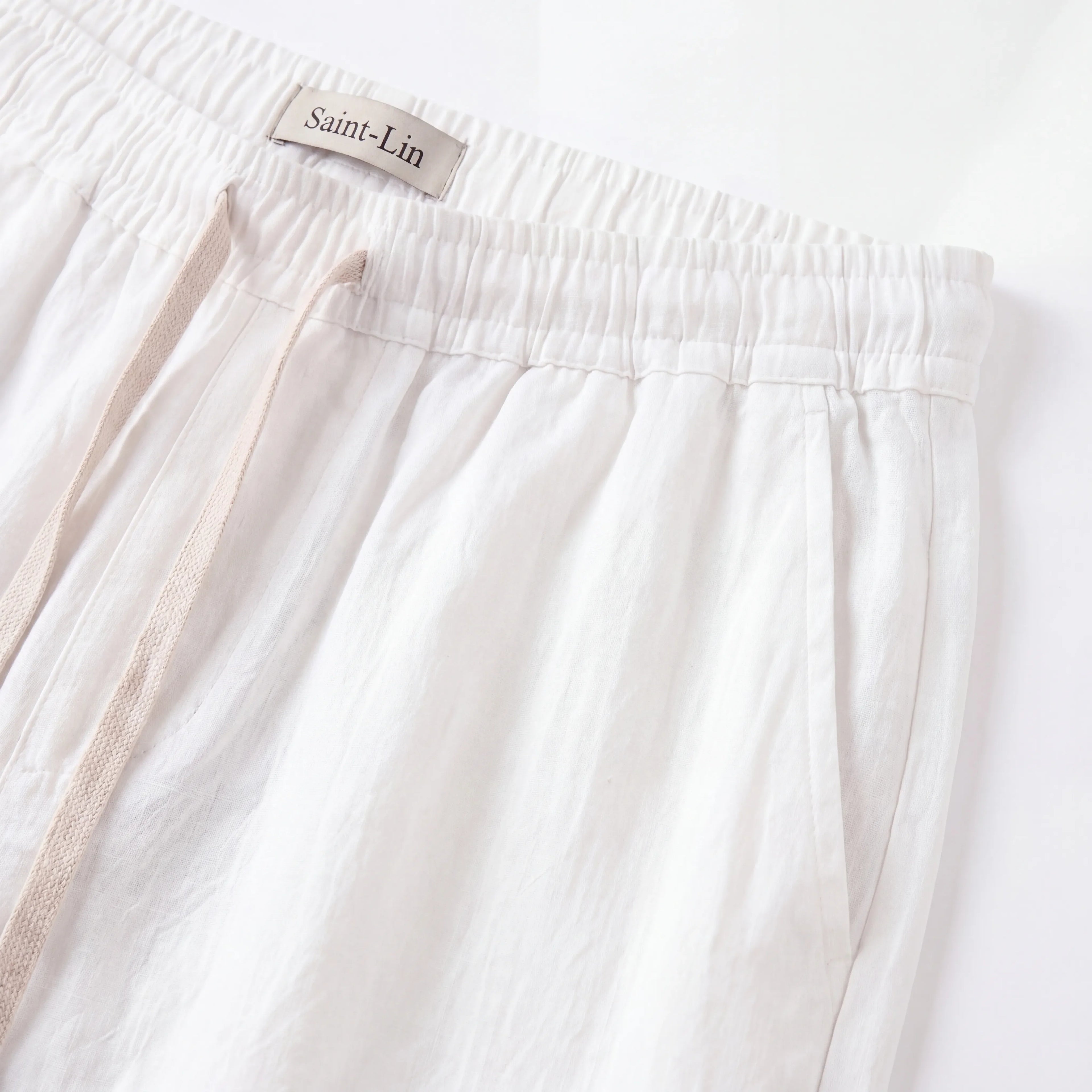 SHORT LIN BLANC